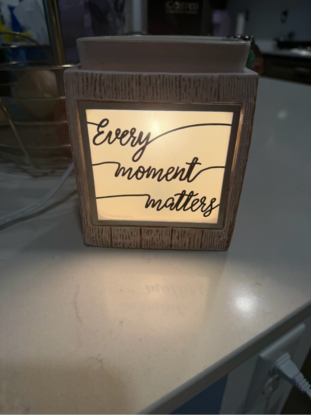 Every Moment Matters Lighted Accent Lantern - wax warmer